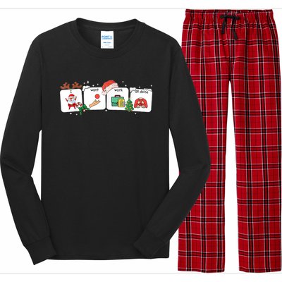 Christmas Santa Special Education Funny Sped Teacher Xmas Long Sleeve Pajama Set