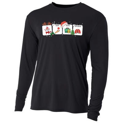 Christmas Santa Special Education Funny Sped Teacher Xmas Cooling Performance Long Sleeve Crew