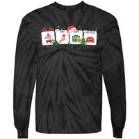 Christmas Santa Special Education Funny Sped Teacher Xmas Tie-Dye Long Sleeve Shirt