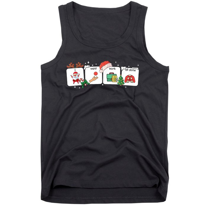 Christmas Santa Special Education Funny Sped Teacher Xmas Tank Top