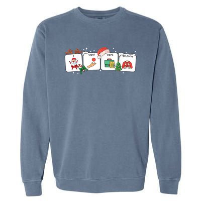 Christmas Santa Special Education Funny Sped Teacher Xmas Garment-Dyed Sweatshirt