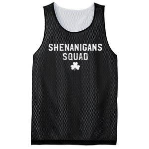 Cute Shenanigans Squad Funny Shamrock St Patricks Day  Mesh Reversible Basketball Jersey Tank