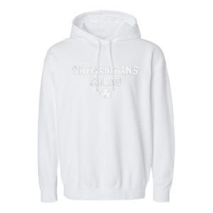 Cute Shenanigans Squad Funny Shamrock St Patricks Day  Garment-Dyed Fleece Hoodie