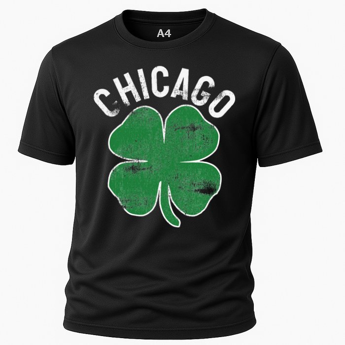 Chicago Shamrock St. Patrick's Day Saint Paddy's Irish Cooling Performance Crew T-Shirt