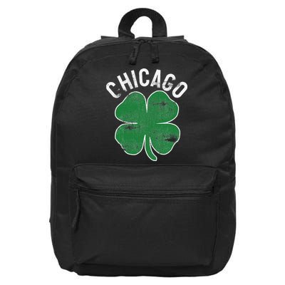 Chicago Shamrock St. Patrick's Day Saint Paddy's Irish 16 in Basic Backpack