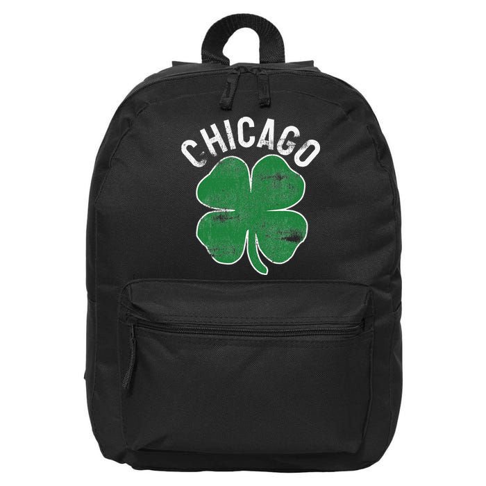 Chicago Shamrock St. Patrick's Day Saint Paddy's Irish 16 in Basic Backpack