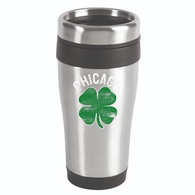 Chicago Shamrock St. Patrick's Day Saint Paddy's Irish 16oz Travel Tumbler