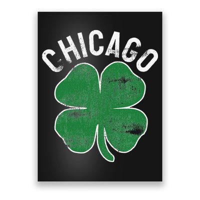 Chicago Shamrock St. Patrick's Day Saint Paddy's Irish Poster