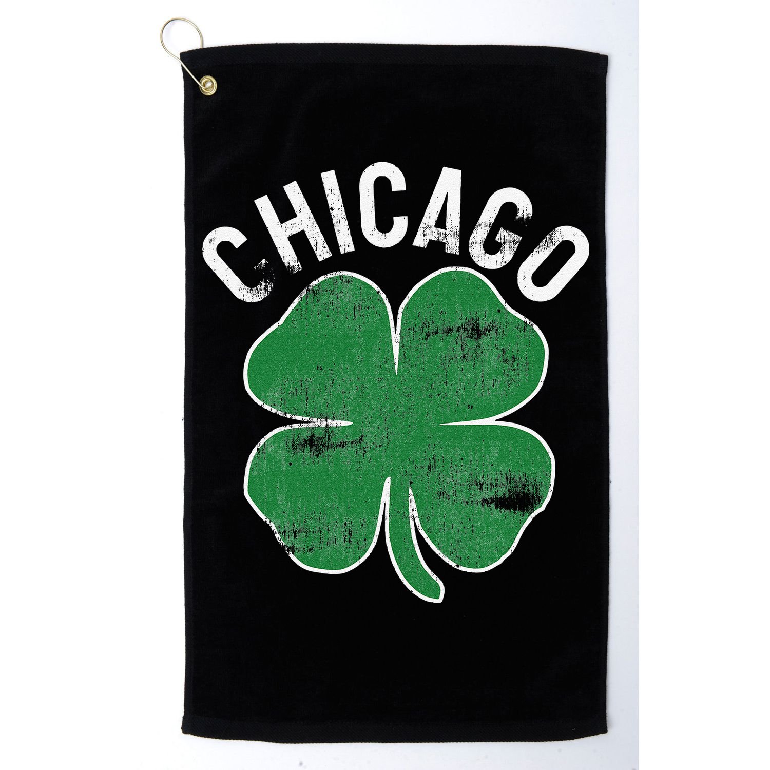 Chicago Shamrock St. Patrick's Day Saint Paddy's Irish Golf Towel