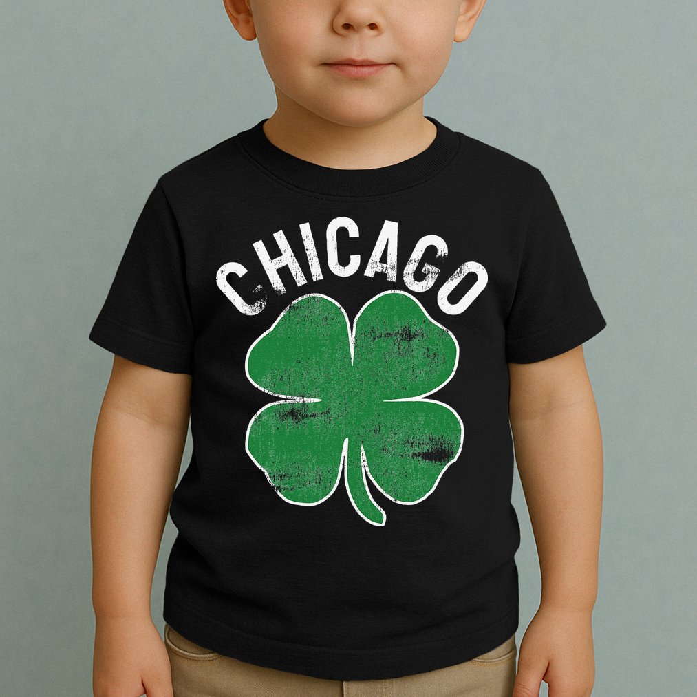 Chicago Shamrock St. Patrick's Day Saint Paddy's Irish Toddler T-Shirt