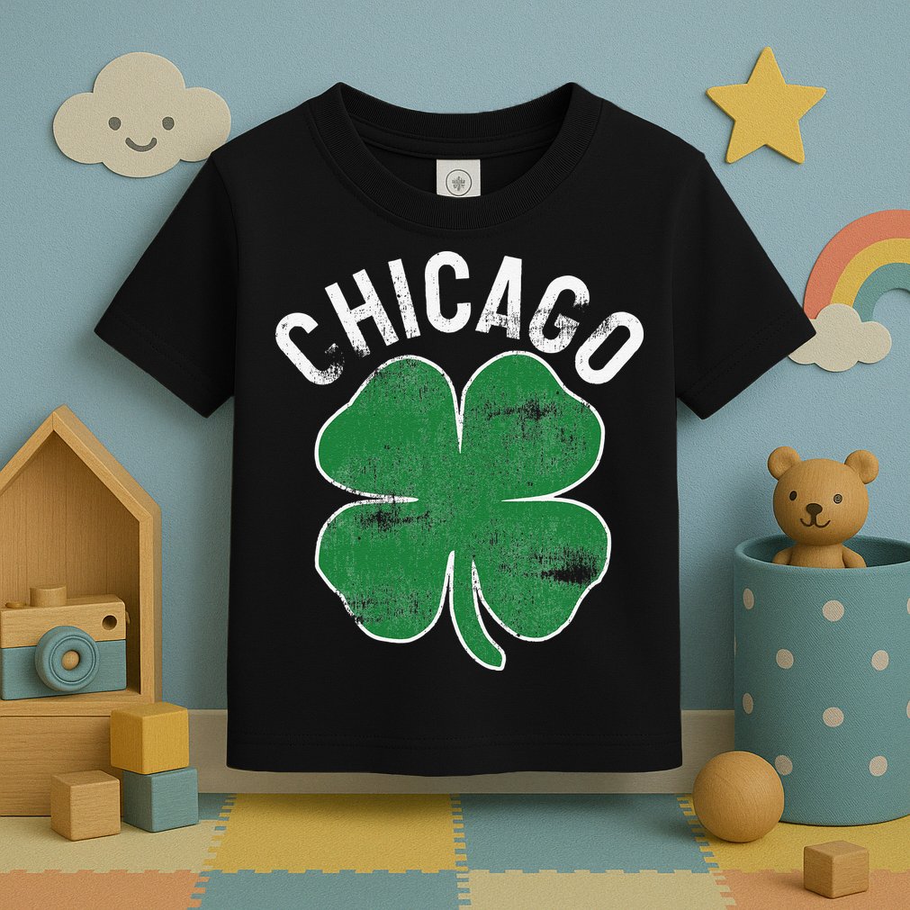 Chicago Shamrock St. Patrick's Day Saint Paddy's Irish Toddler T-Shirt