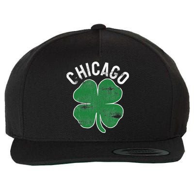 Chicago Shamrock St. Patrick's Day Saint Paddy's Irish Wool Snapback Cap