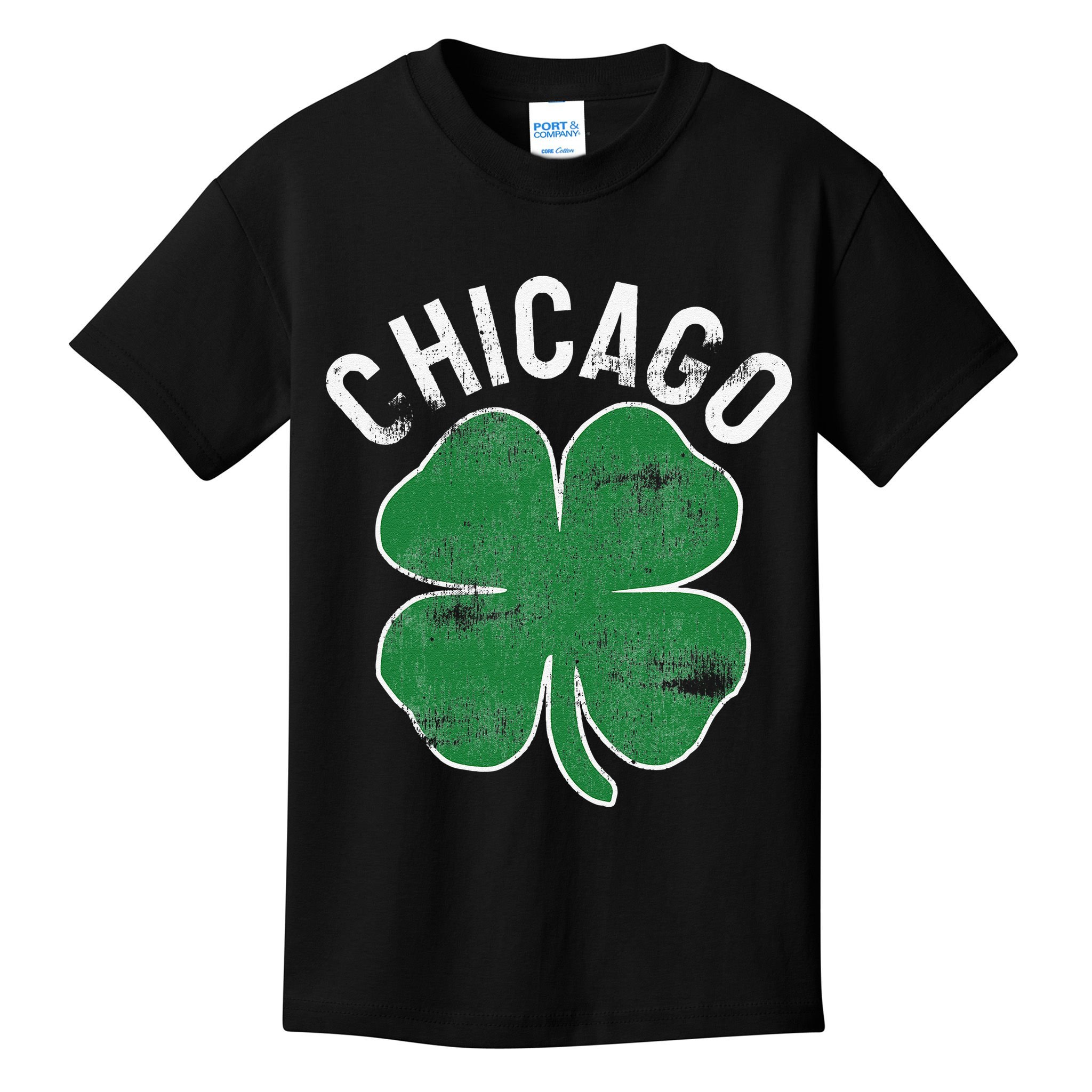 Chicago Shamrock St. Patrick's Day Saint Paddy's Irish Kids T-Shirt