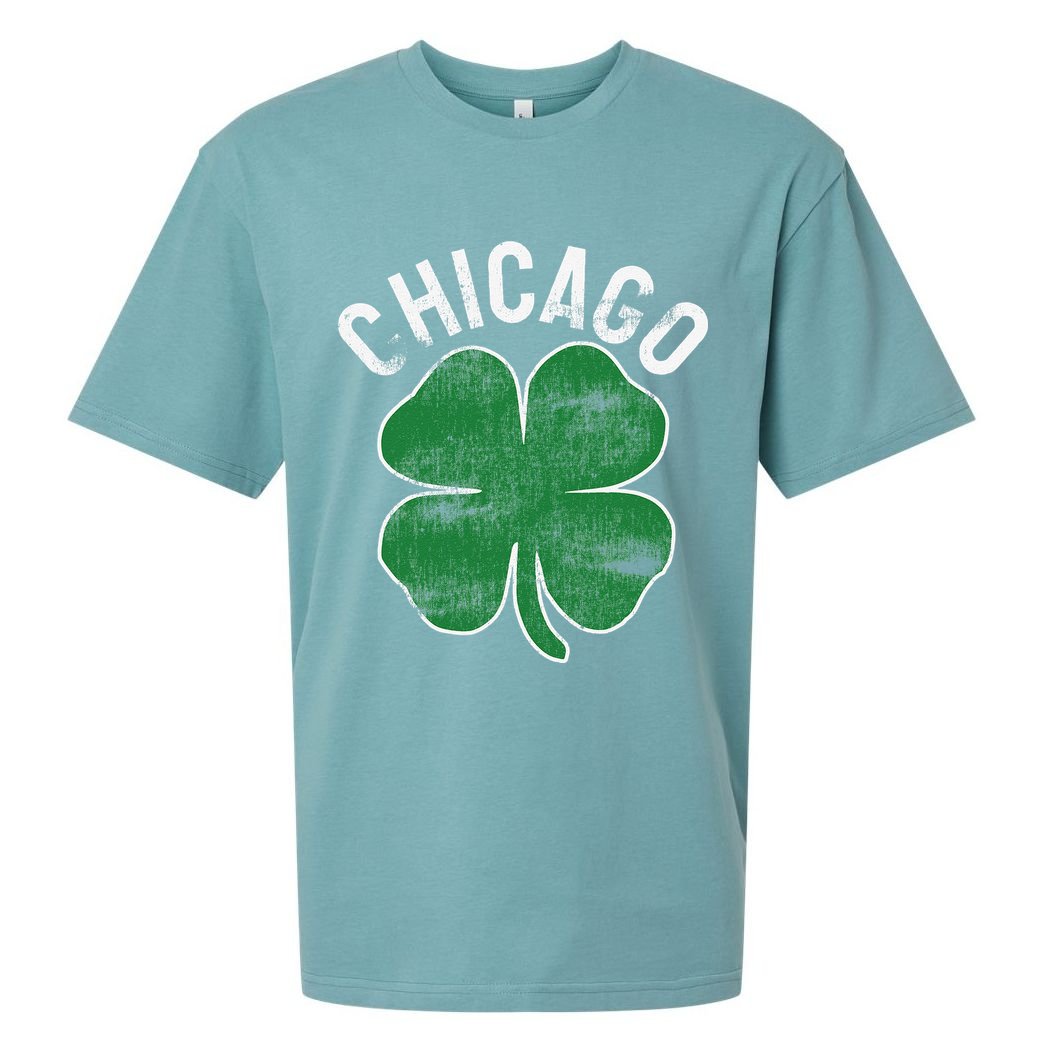 Chicago Shamrock St. Patrick's Day Saint Paddy's Irish Sueded Cloud Jersey T-Shirt
