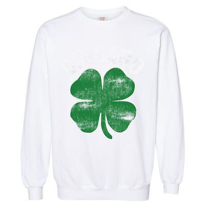 Chicago Shamrock St. Patrick's Day Saint Paddy's Irish Garment-Dyed Sweatshirt