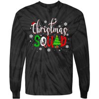 Christmas Squad Santa Claus Hat Family Matching Pajamas Tie-Dye Long Sleeve Shirt