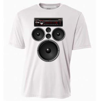 Car Stereo Speakers System Audio Halloween Costume Cooling Performance Crew T-Shirt