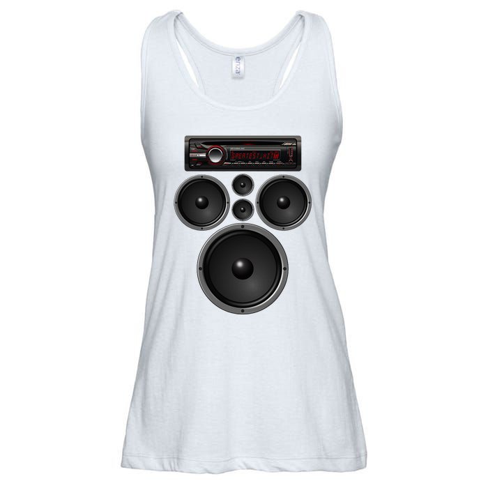 Car Stereo Speakers System Audio Halloween Costume Ladies Essential Flowy Tank