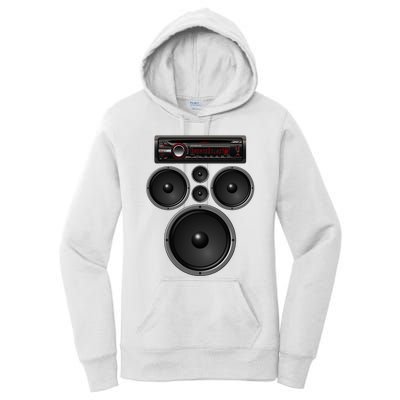 Car Stereo Speakers System Audio Halloween Costume Women's Pullover Hoodie