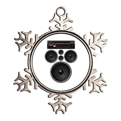 Car Stereo Speakers System Audio Halloween Costume Metallic Star Ornament