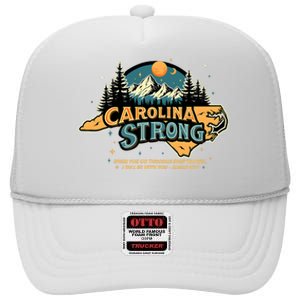 Carolina Strong Support & Pray For Carolina Strong Nc State High Crown Mesh Back Trucker Hat