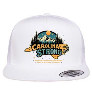 Carolina Strong Support & Pray For Carolina Strong Nc State Flat Bill Trucker Hat