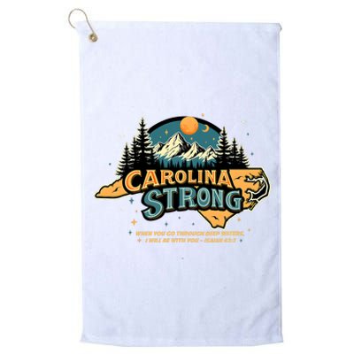 Carolina Strong Support & Pray For Carolina Strong Nc State Platinum Collection Golf Towel