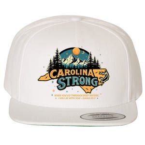 Carolina Strong Support & Pray For Carolina Strong Nc State Wool Snapback Cap