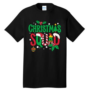 Christmas Squad Santa Elf Family Matching Pajamas Tall T-Shirt