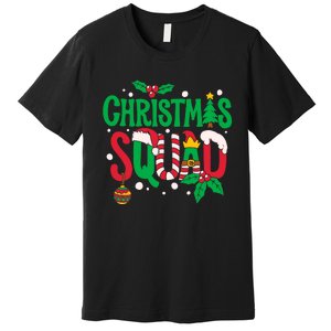 Christmas Squad Santa Elf Family Matching Pajamas Premium T-Shirt