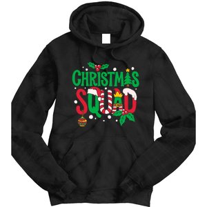 Christmas Squad Santa Elf Family Matching Pajamas Tie Dye Hoodie