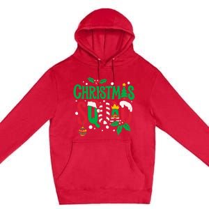 Christmas Squad Santa Elf Family Matching Pajamas Premium Pullover Hoodie