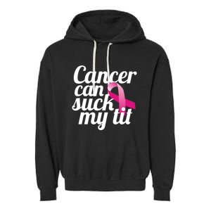 Cancer Survivor Single Mastectomy Humor Celebration Gift Garment-Dyed Fleece Hoodie