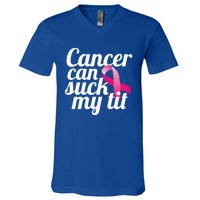 Cancer Survivor Single Mastectomy Humor Celebration Gift V-Neck T-Shirt