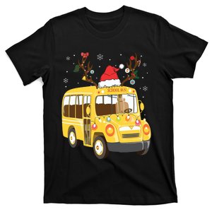 Christmas Santa School Bus Driver T-Shirt