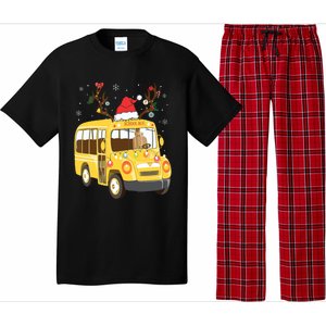 Christmas Santa School Bus Driver Pajama Set