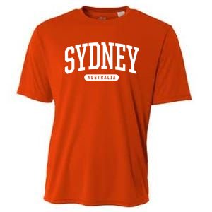 College Style Sydney Australia Souvenir Gift Cooling Performance Crew T-Shirt