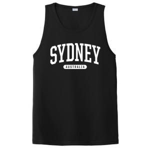 College Style Sydney Australia Souvenir Gift PosiCharge Competitor Tank