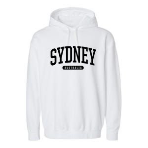 College Style Sydney Australia Souvenir Gift Garment-Dyed Fleece Hoodie