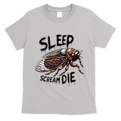 Cicada Sleep Scream Die Incect Bug Lover Entomologist T-Shirt