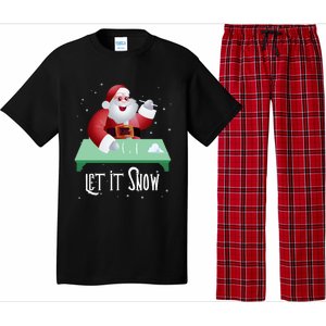 Cocaine Snorting Santa Gift Christmas Sweater Gift Pajama Set