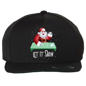 Cocaine Snorting Santa Gift Christmas Sweater Gift Wool Snapback Cap