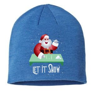 Cocaine Snorting Santa Gift Christmas Sweater Gift Sustainable Beanie