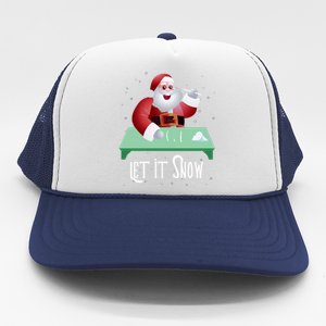 Cocaine Snorting Santa Gift Christmas Sweater Gift Trucker Hat