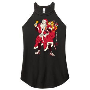 Christmas Santa Samurai Women’s Perfect Tri Rocker Tank