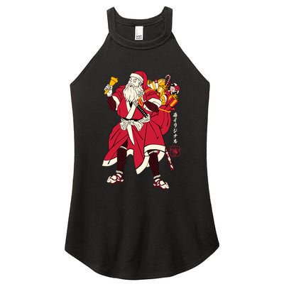 Christmas Santa Samurai Women's Perfect Tri Rocker Tank