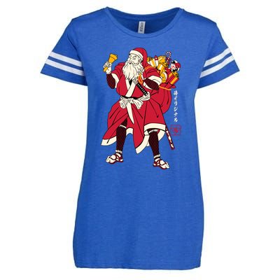 Christmas Santa Samurai Enza Ladies Jersey Football T-Shirt