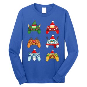 Christmas Santa Snowman Gaming Controllers Elf Long Sleeve Shirt