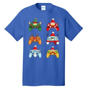 Christmas Santa Snowman Gaming Controllers Elf Tall T-Shirt