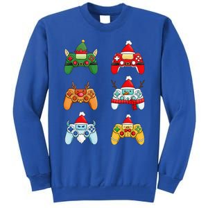 Christmas Santa Snowman Gaming Controllers Elf Tall Sweatshirt